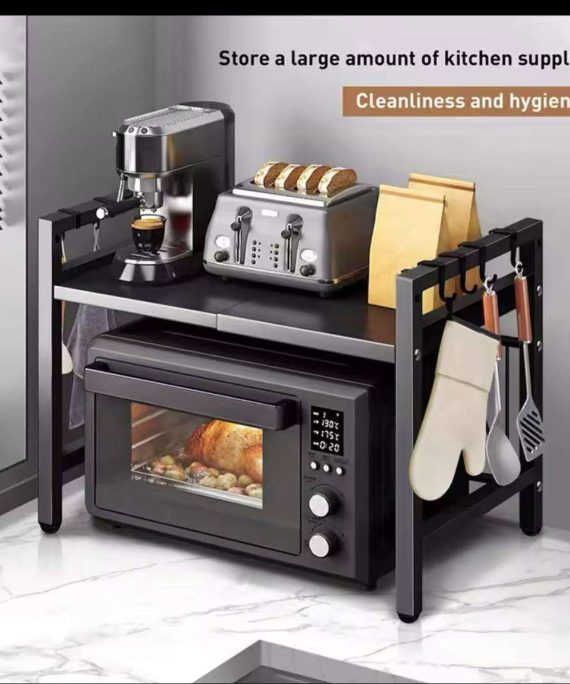 Adjustable Microwave Stand by Teedee Haven Essentials
