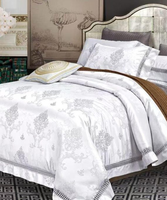 Damask Printed Duvet Cover by Teedee Haven Essentials