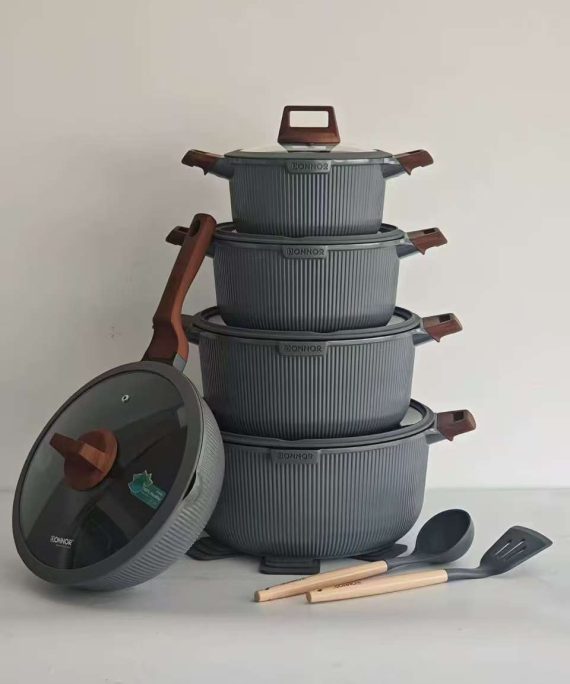 Elegant Non-Stick Cookware Set by Teedee Haven Essentials