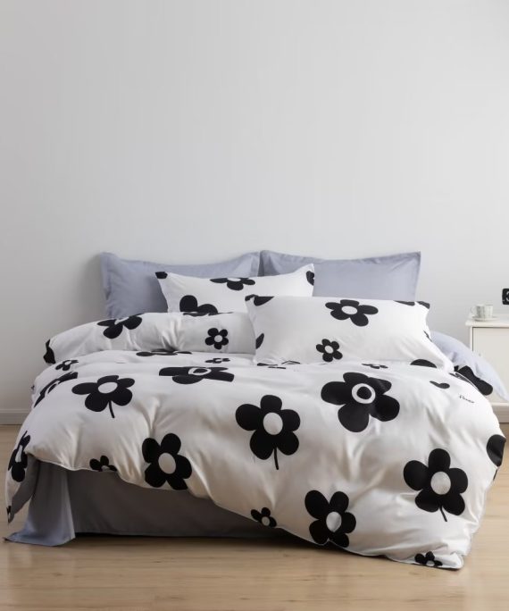 Nordic Style Cotton Microfiber Duvet Cover Set by Teedee Haven Essentials